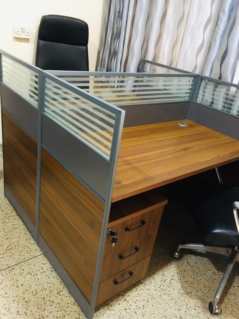 Wooden two in one  workstation 