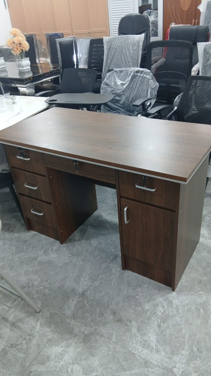 Wooden computer desk