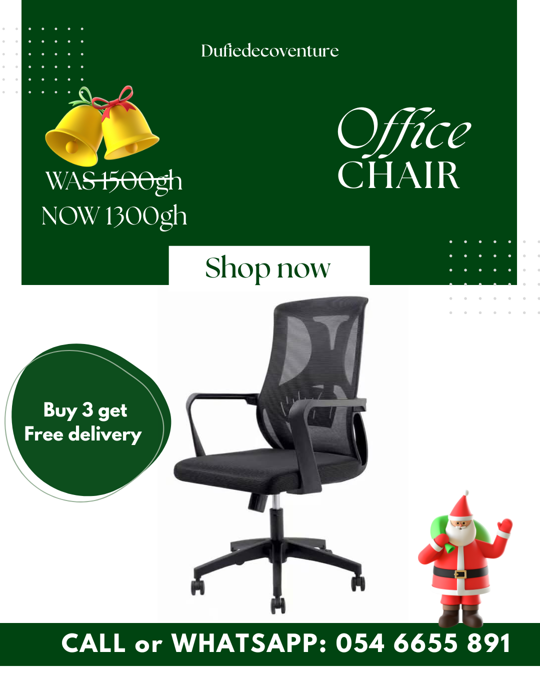 Ergonomic mesh office chair