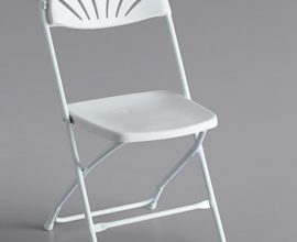 White foldable chair 